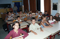 A l'école...